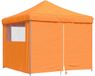 vidaXL Tente de réception, pliable, modèle pop-up, avec 4 panneaux latéraux, orange
