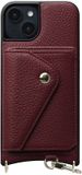AVY Leren Hoesje Geschikt voor Apple iPhone 15 | Met Magnetische Kaarthouder | Compatibel met MagSafe | Leather Case met Wallet | Burgundy