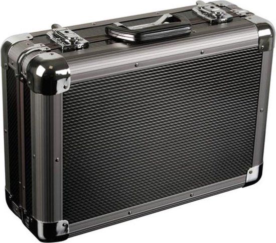 Perel Gereedschapskoffer - Aluminium - Zwart - 43 x 30 x 15 cm