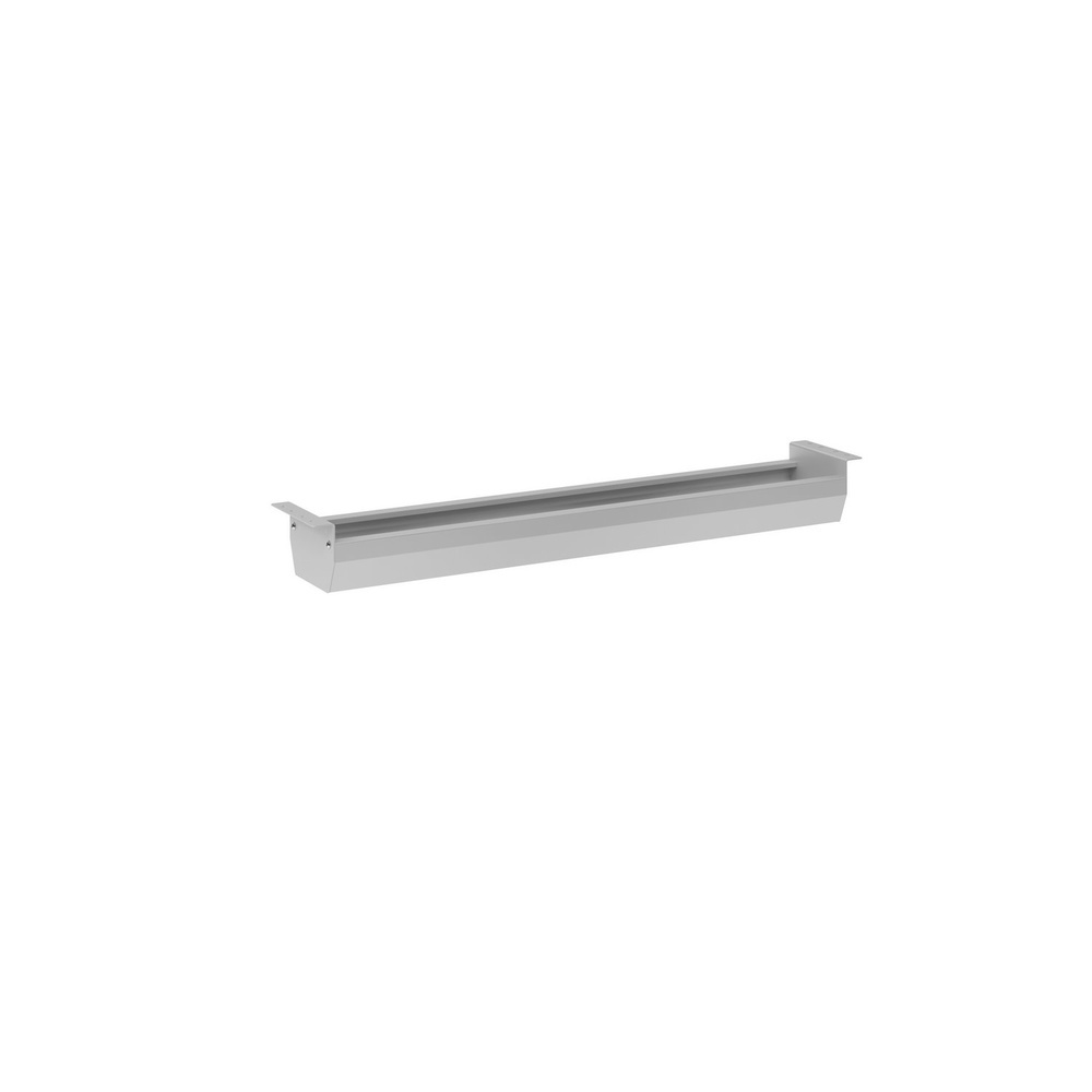 hjh OFFICE PRO KC12 S | Horizontale kabelgoot | zilver - Accessoires Zilver 120 cm