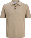 JACK&JONES JPRBLURILEY KNIT POLO SS SN Heren Polo Lemon Pepper XS