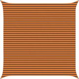 vidaXL Zonneschaduw 5 x 5 m 100% Polyester Oxford Vierkant Oranje en bruin
