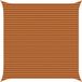 vidaXL Zonneschaduw 5 x 5 m 100% Polyester Oxford Vierkant Oranje en bruin