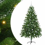 vidaXL Kerstboom met 300 LED, met standaard, Groen, 180 cm, PE
