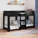 Maison Exclusive - Lit superposé pour enfants, aspect chêne noir, 75 x 190 cm