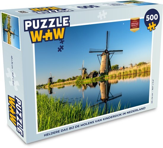 MuchoWow Puzzel Molen - Lente - Nederland - Legpuzzel - Puzzel 500 stukjes