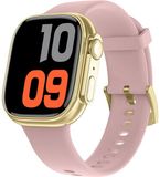 Smarty Smarty 2.0 Smartwatch met Siliconenband | Roze/Goud | SW071D