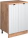 Vicco Armoire d'extension Rion, Vague blanche/Chêne doré, 60 x 46 cm
