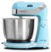 Merkloos Keukenmachine met kom - 250 W - 3 liter roestvrij staal - 6 snelheden - Blauw