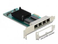 Delock PCI Express x1 Card 4 x RJ45 Gigabit LAN i350