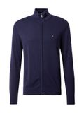 Tommy Hilfiger Heren Essential Cotton Zip Thru MW0MW36517 Trui Blauw XS