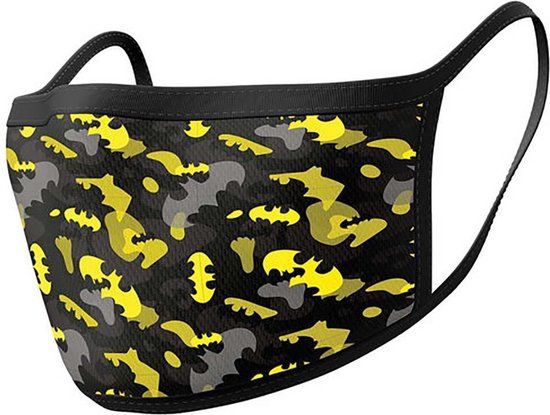 Pyramid International Hole In The Wall Batman Camo Facemask - 2 Pack - Unisex - Cotton - Washable