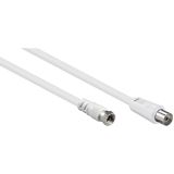 S-Impuls F (m) - Coax IEC (v) coaxkabel / Blanc - 10 mètre