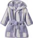 Vertbaudet BabyBadjas - met strepen - gerecycled katoen - Paars/Wit - 74