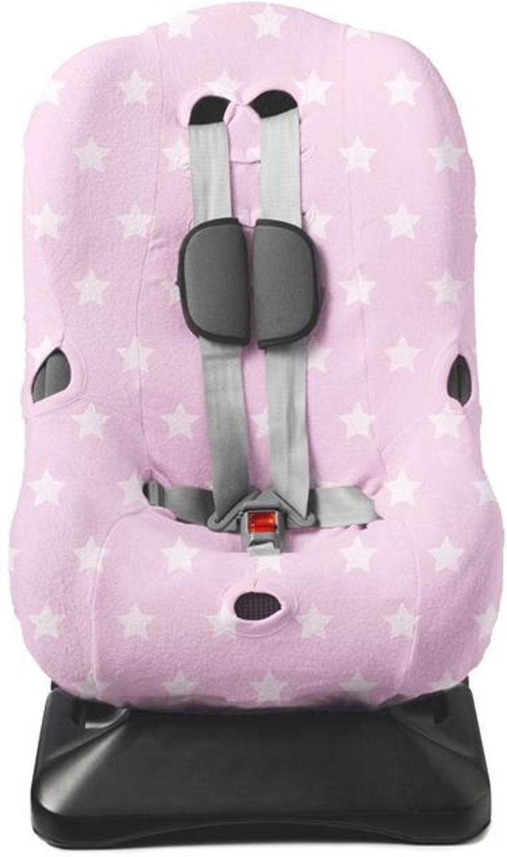 Briljant Bedmode Baby - Autostoelhoes interlock - maat 1 roze - design Thijs