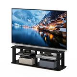 Furinno THE Entertainment Center TV Stand modern Short 43.3"(W) x13.4"(H) x13.1"(D) zwart