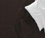 KARO Satin de coton décoratif laqué 220x200cm - Marron