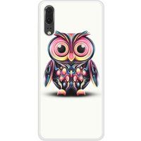 Hiboux coloré Bedrukt siliconen hoesje compatibel met P20