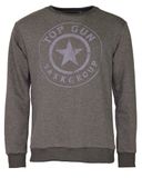TOP GUN Sweatshirt antraciet / donkerlila
