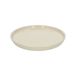 Assiette plate, grès, beige, moucheté, Ø 25 cm