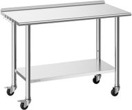 Vevor Roestvrijstalen Werktafel 1220 x 610 x 894 mm met Wielen