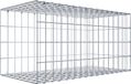 Gabiona Deutschland Anbaugabione Typ 2 80 cm x 40 cm x 40 cm, Maschenweite 5 cm x 10 cm, C-Ring