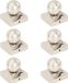 vidaXL Paalkappen 6 stuks bol 81x81 mm roestvrij staal