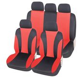 Auto Lupex Auto Accessori - Universele autostoelhoezen LS06 | Kleur Rood | Set Voor en Achter | Polyester | Geen Suv
