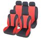 Auto Lupex Auto Accessori - Universele autostoelhoezen LS06 | Kleur Rood | Set Voor en Achter | Polyester | Geen Suv