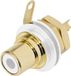 Rean AV NYS367-9 Cinch-connector Flensbus, contacten recht Aantal polen: 2 Blanc 1 stuk(s)