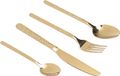 Unbranded Stone Pattern Gold Bestekset voor 6 personen, roestvrijstalen bestek