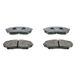 Ferodo FDB1596 Remblok Set, schijfrem - (set van 4) | Compatibel met: MITSUBISHI PAJERO PININ I