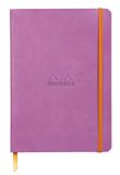 Rhodia Softcover Notitieboek – A5 – 160 Bladen – Gelijnd – Ivoorkleurig Papier 90 g/m² – Met Elastieksluiting - Lila