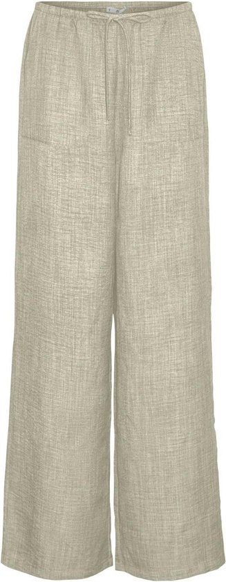 Vero Moda VMMELANEY HW LOOSE PANT WVN GA NOOS - Taupe - Maat M - Dames