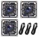 OV9732 module caméra - Dashcam automatique / caméra d'action - Objectif grand angle 100° - Lot de 3 - 1280x720 HD, 30 ips - Reconnaissance faciale - Câble de 2 mètres