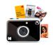 Kodak Printomatic+ Direct-Print Digitale Camera 10MP met RGB LED, print kleurenfoto’s op Zink 2x3” fotopapier – Zwart