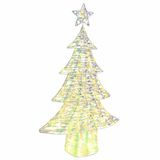 vidaXL Sapin de Noël 160 LED Blanc chaud 150 cm PET