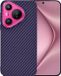 Techsuit Hoesje geschikt voor Huawei Pura 70 - Carbonite FiberShell Carbon Back Cover - Paars