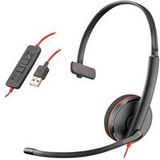 Poly Blackwire C3210 - 3200 Series - headset - op oor - met bekabeling - USB-A