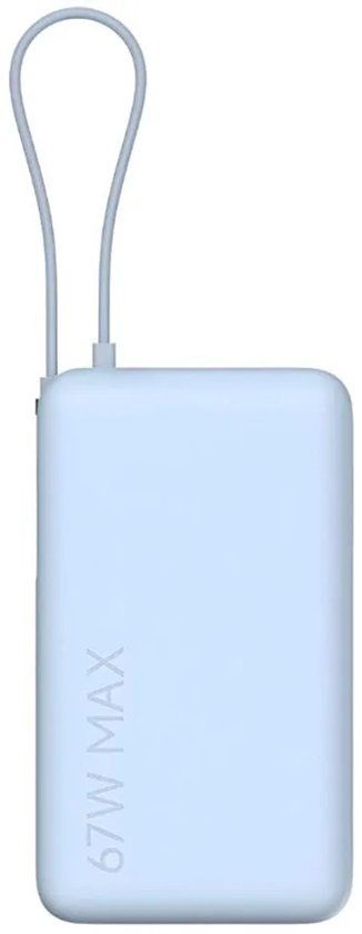 Xiaomi 67W Power Bank 10000 (Integrated Cable) - Ice Blue