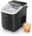 Arendo Machine à glaçons, fabriqueuse de glaçons, Ice Maker, max. 12 kg/jour, bac de 1,1 l, distributeur de glaçons avec 2 tailles de glaçons, fenêtre de visualisation, poignée de transport, double paroi