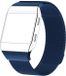 By Qubix Qubix - Milanese bandje voor Fitbit Ionic - Maat S/M - Blauw
