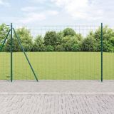 Clôture Euro avec socle en béton 10 x 1,4 m Acier revêtu de PVC Maille