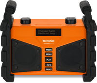 TechniSat DIGITRADIO 230 OD Worksite Radio - DAB+, FM, Bluetooth, Black/Orange