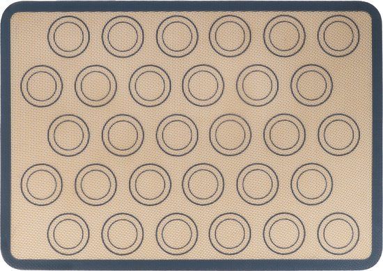 Krumble Siliconen bakmat met 30 cirkels - 29,5 x 42 cm
