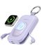 RORRY CharmGo Powerbank, 20000mAh Power Bank 30W PD snel opladen | Externe mobiele telefoonaccu's met 2 geïntegreerde kabels, draagbare oplader reisessentieel voor iPhone, Apple Watch, iPad