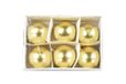 Nataluna Gouden kaars bal 4 cm 6 stuks
