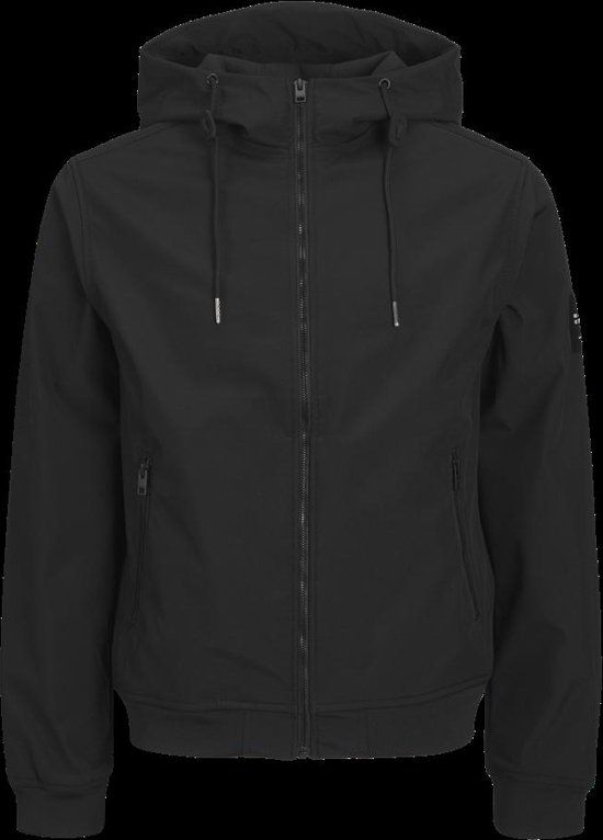 jack & jones JACK&JONES JJEBASIC SOFTSHELL HOOD NOOS Heren Jas - Maat M - Black - Men