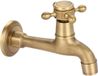Unyqoos® Robinet mélangeur mural en laiton massif – robinet mélangeur mural pour salle de bain et cuisine, design vintage, adapté à la plomberie standard