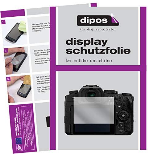 dipos I 2X beschermfolie helder compatibel met Panasonic Lumix DC-G91 folie displaybeschermfolie